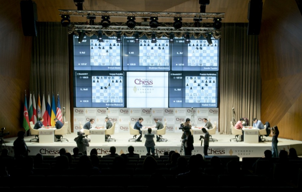“Shamkir Chess-2017” şahmat turnirinin beşinci turuna start verilir VİDEO