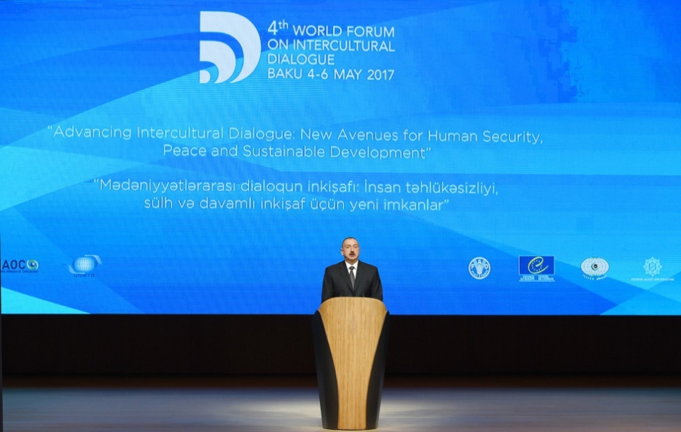 President Ilham Aliyev attended opening of 4th World Forum on Intercultural Dialogue VIDEO
