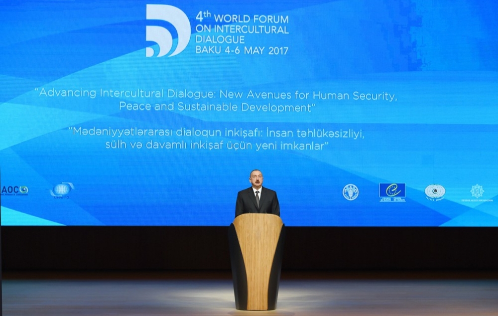 Le président Ilham Aliyev participe à la cérémonie d’ouverture du 4e Forum mondial sur le dialogue interculturel VIDEO