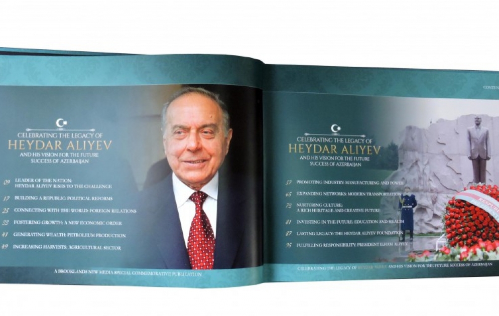 Britaniyada nəşr olunan kitabda ulu öndər Heydər Əliyevin Azərbaycan xalqı qarşısındakı əvəzsiz xidmətlərindən bəhs edilir VİDEO