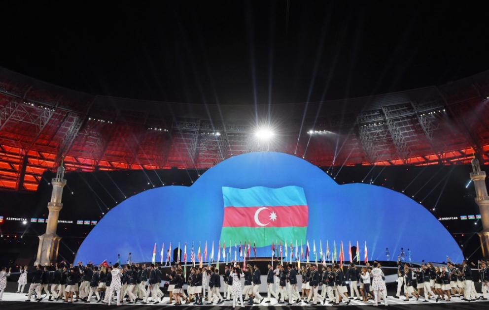Opening Ceremony of 4th Islamic Solidarity Games at Baku Olympic Stadium AZERTAC`s live text commentary VIDEO