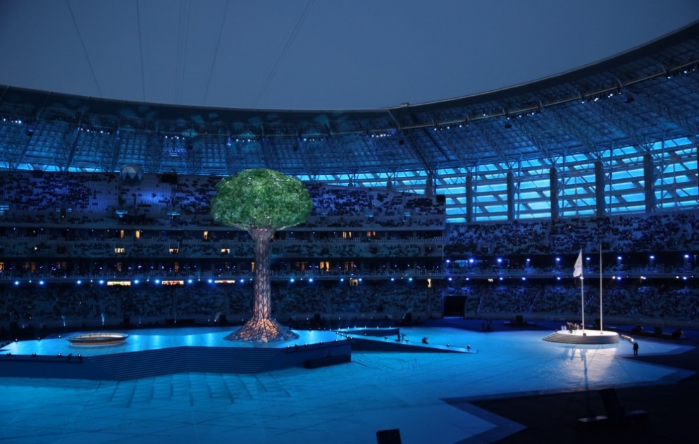 IV İslam Həmrəyliyi Oyunlarının bağlanış mərasimi. Bakı Olimpiya Stadionundan AZƏRTAC-ın onlayn reportajı FOTO VİDEO