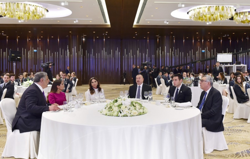 President Ilham Aliyev attended meeting with Azerbaijani athletes, who won 4th Islamic SolidarityGames, their coaches, representatives of Azerbaijan`s sports community VIDEO