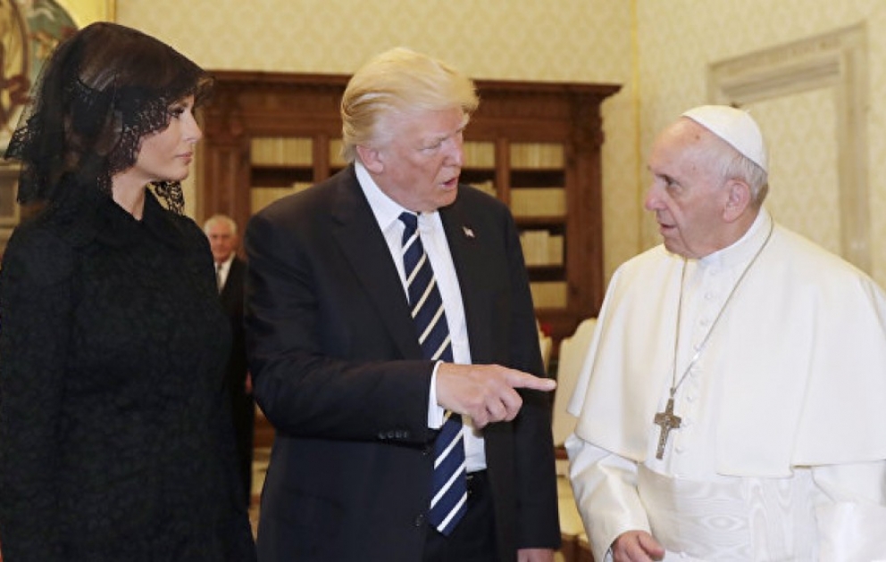Roma Papası Fransisk ilə Donald Trampın görüşü yarım saat çəkib VİDEO