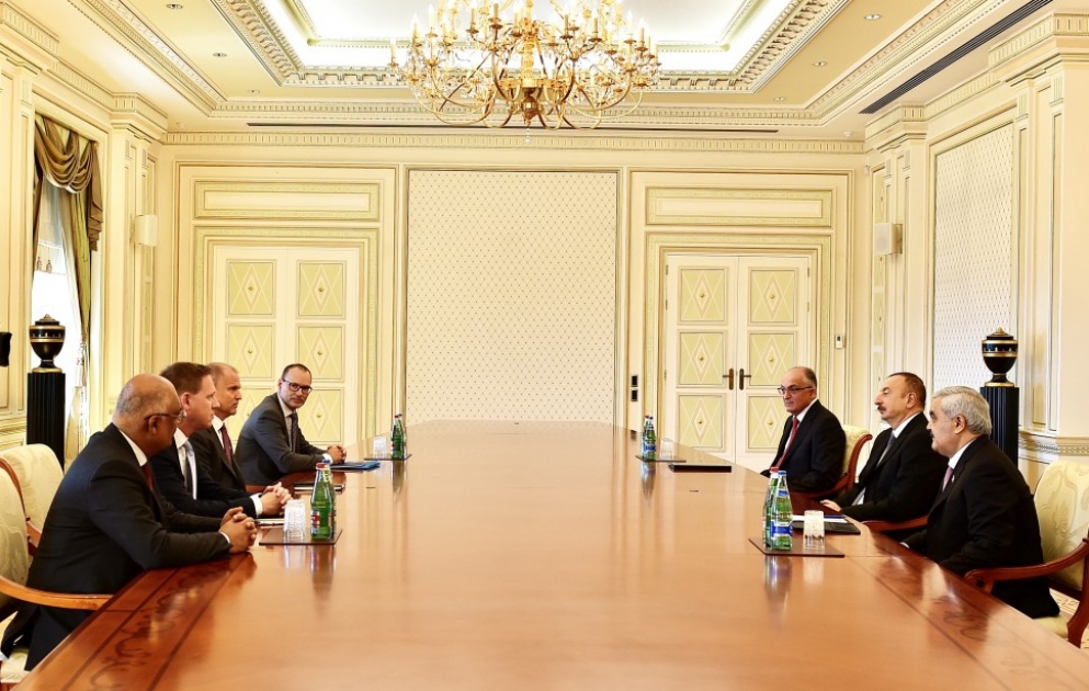 Le président Ilham Aliyev a reçu une délégation conduite par un vice-président de la société Statoil VIDEO