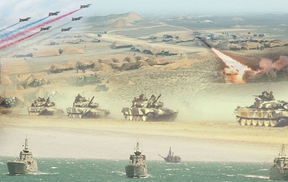Azerbaijani army start large-scale drills VIDEO