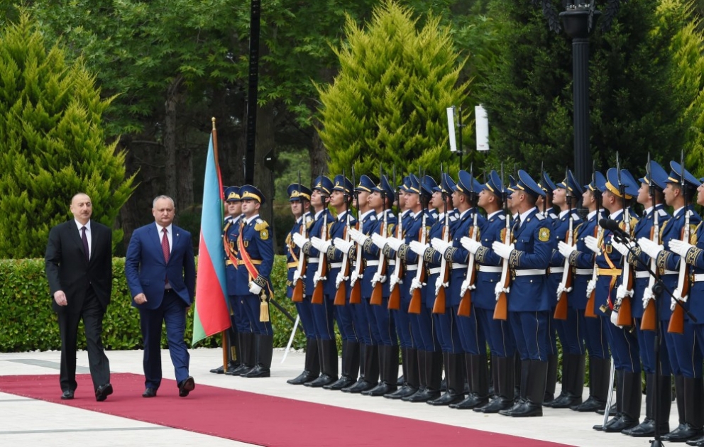 Official welcoming ceremony held for Moldovan president VIDEO