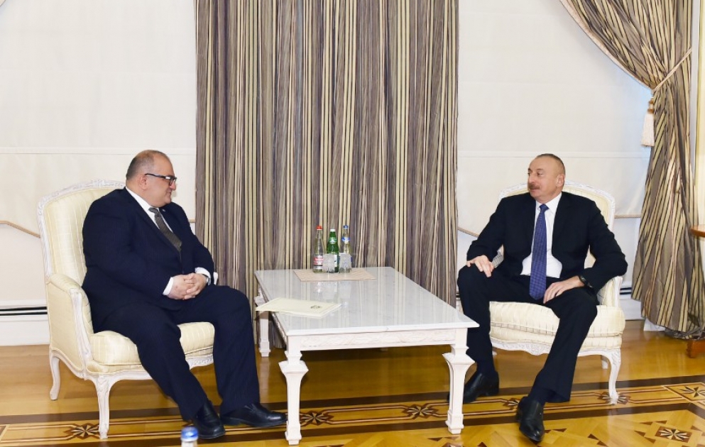Staatspräsident Ilham Aliyev empfängt stellvertretenden Georgiens Bildungsminister VIDEO