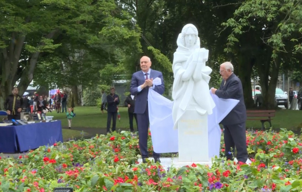 Azerbaijani park and statue of Khurshudbanu Natavan inaugurated in France VIDEO