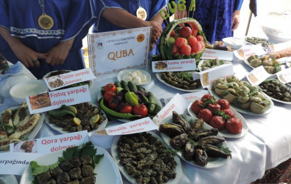 Khachmaz: Auf dem II. Internationalen Festival 350 Sorten des Gerichts Dolma ausgestellt VIDEO