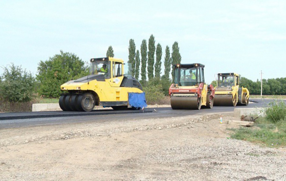 Tərtərdə 24 min əhalinin yaşadığı 20 kəndin yolu yenidən qurulur VİDEO