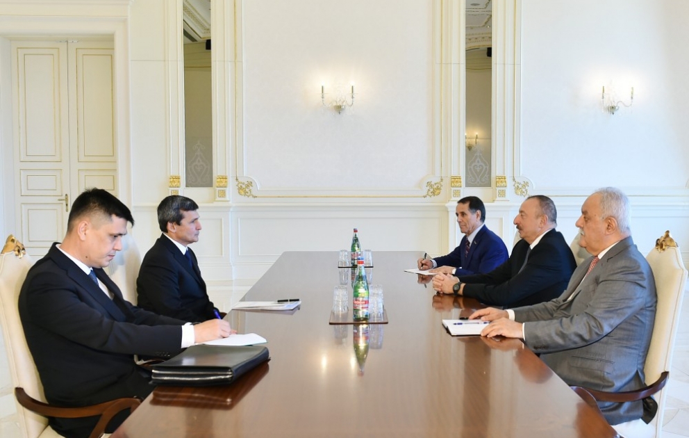 President Ilham Aliyev received Deputy Chairman of Cabinet of Ministers of Turkmenistan VIDEO