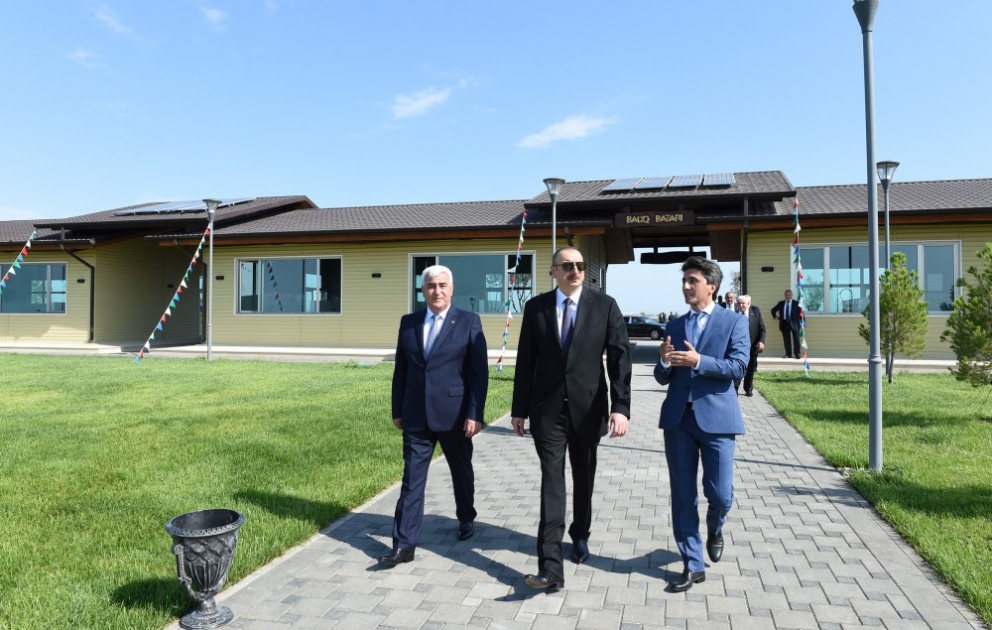 Prezident İlham Əliyev Bakının Pirallahı rayonunda “Nərəkənd” kompleksində yaradılan şəraitlə tanış olub YENİLƏNİB VİDEO