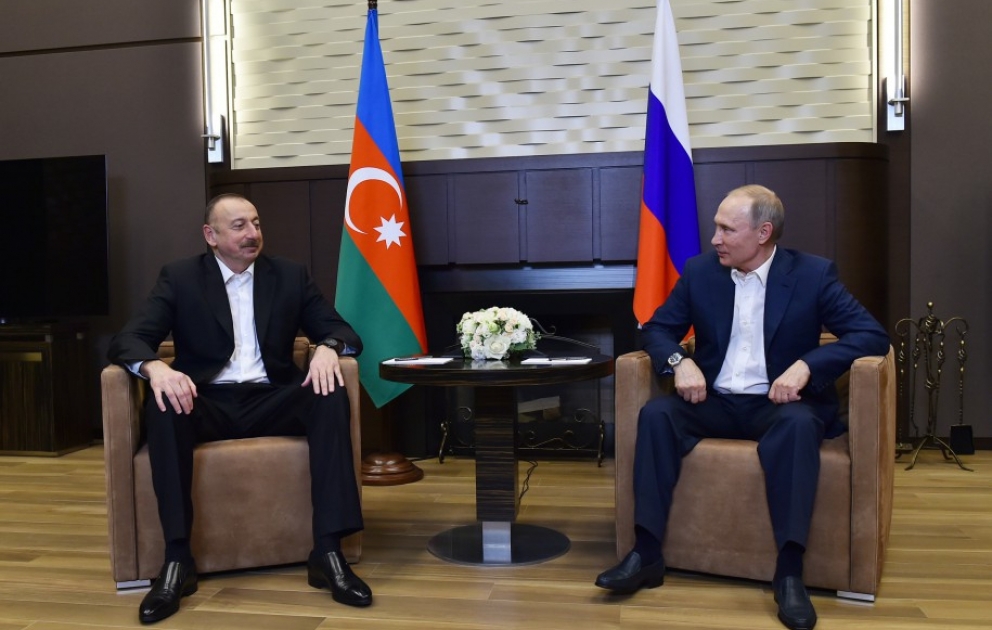 Staatspräsident Ilham Aliyev trifft Putin in Sotschi VIDEO