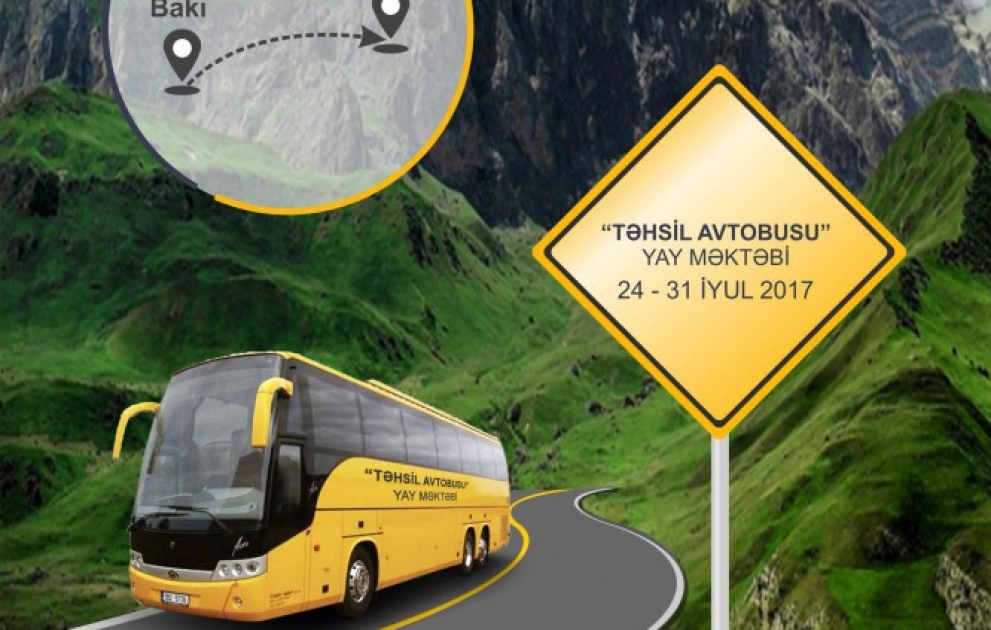 “Təhsil avtobusu” yay məktəbinin ilk ünvanı Qubadır VİDEO