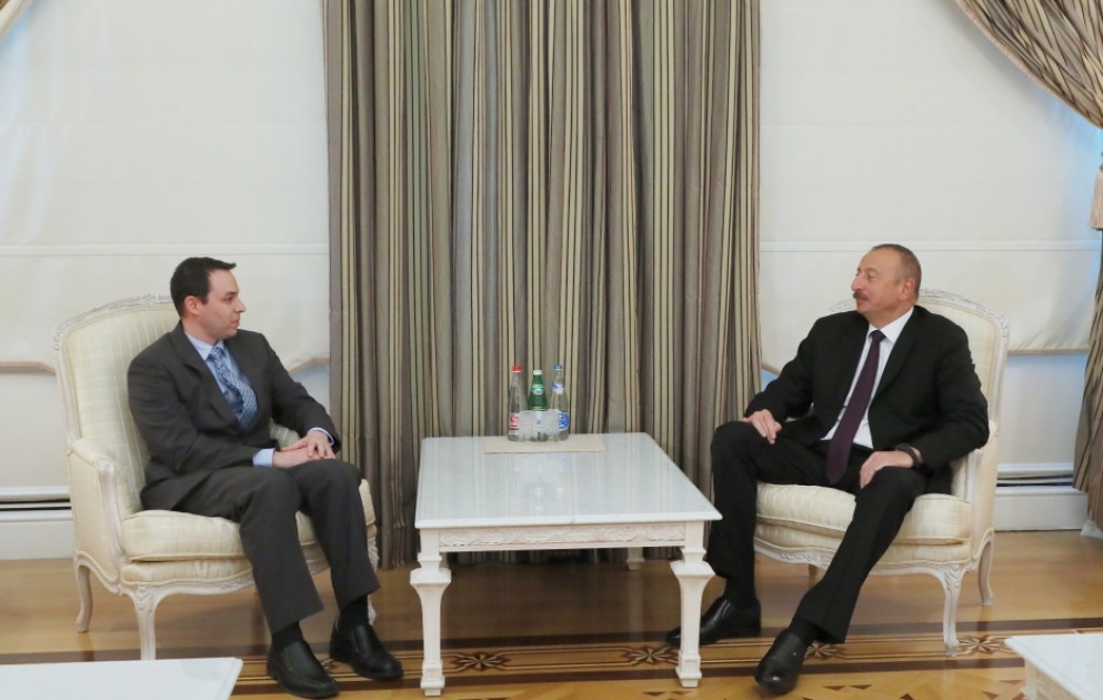 Staatspräsident Ilham Aliyev empfängt Vorsitzenden des Repräsentantenhauses von Arizona VIDEO
