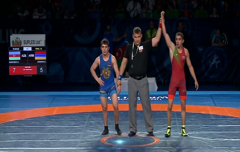 Aserbaidschans Ringer holt Gold bei WM in Finnland VIDEO