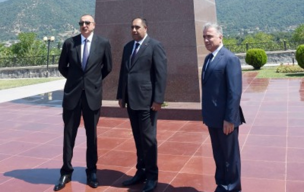 Azərbaycan Prezidenti İlham Əliyev Balakən rayonuna səfərə gəlib VİDEO