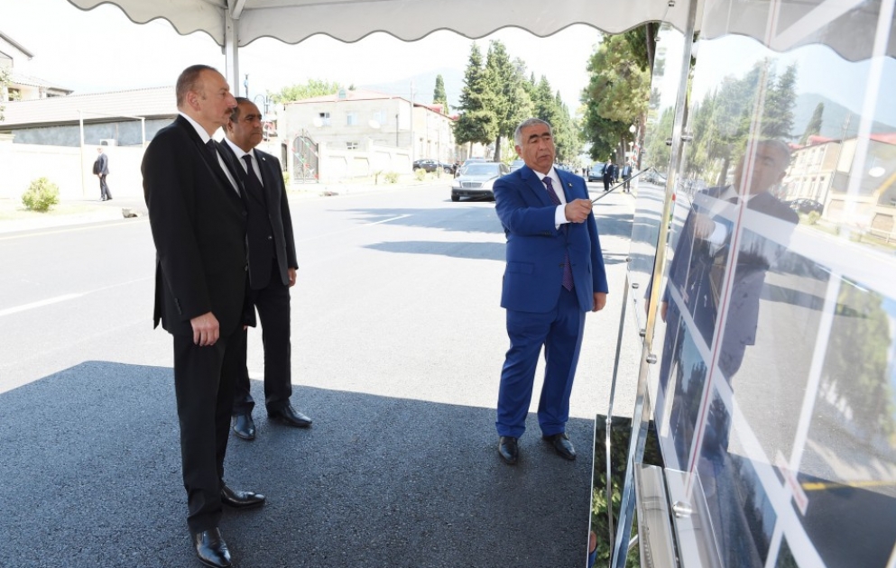 Autostraße Balakan-Saribulaq-Gabagchol-Khalatala zur Nutzung übergeben VIDEO