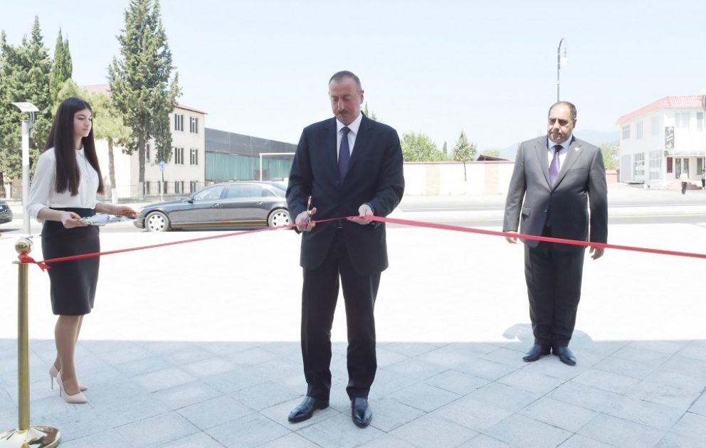 President Ilham Aliyev attended opening of Flag Museum in Balakan district VIDEO
