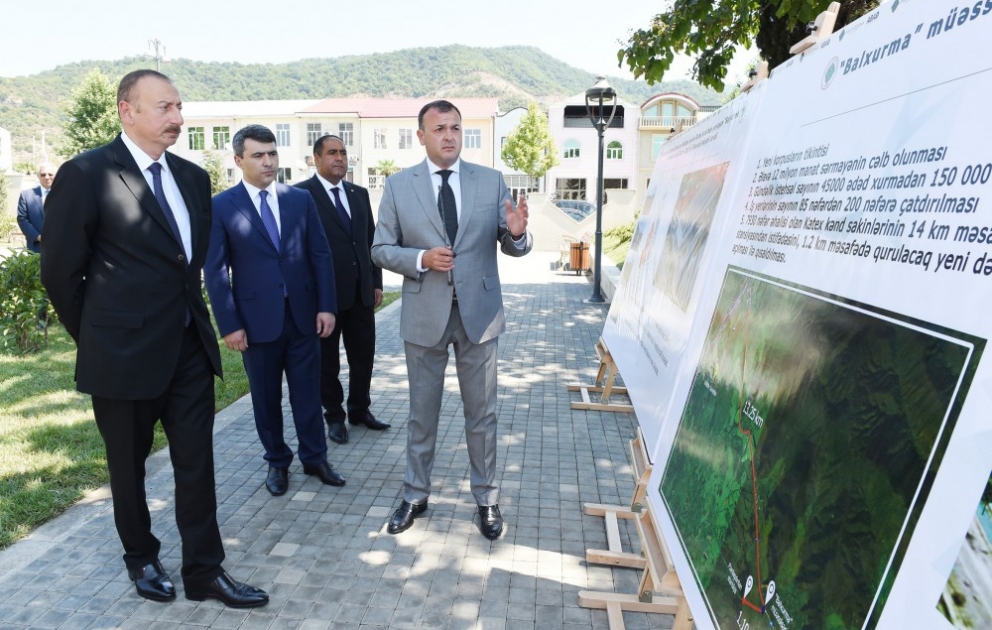 Le président Ilham Aliyev participe à l’inauguration du Centre ABAD à Balaken VIDEO