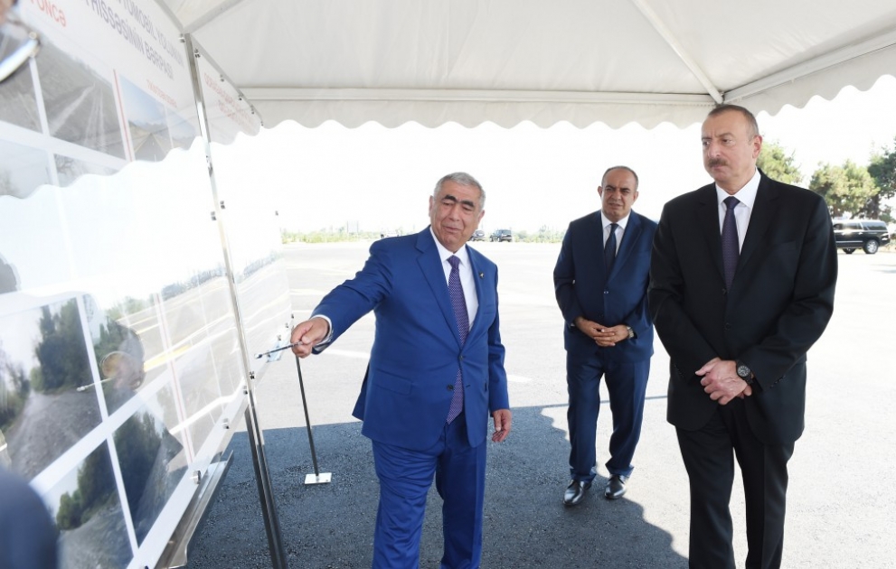 President Ilham Aliyev inaugurated section of Gakh-Gorakhan-Zagatala highway VIDEO