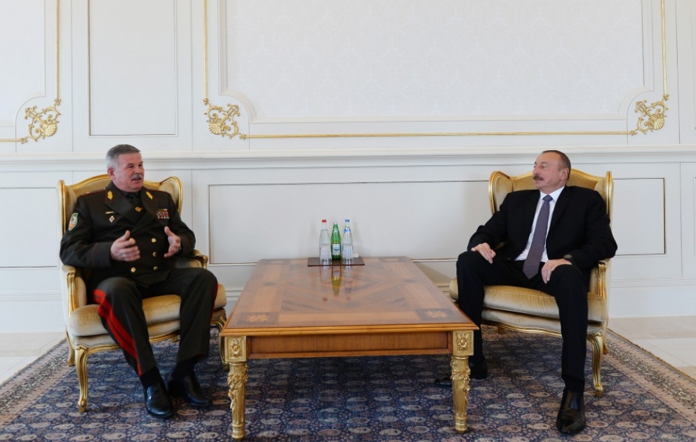 Le président Ilham Aliyev reçoit le chef du Comité d’Etat des gardes-frontières de Biélorussie VIDEO