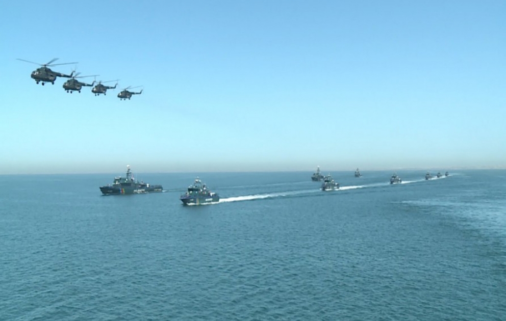 Dövlət Sərhəd Xidməti Xəzər dənizində taktiki təlim keçirib VİDEO