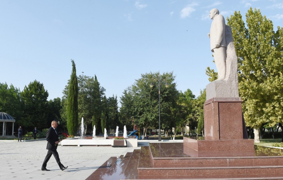 Le président Ilham Aliyev est à Samoukh VIDEO