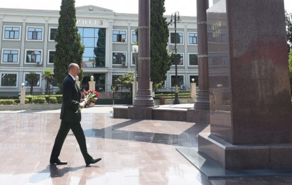 Visite du président Ilham Aliyev à Chamkir VIDEO