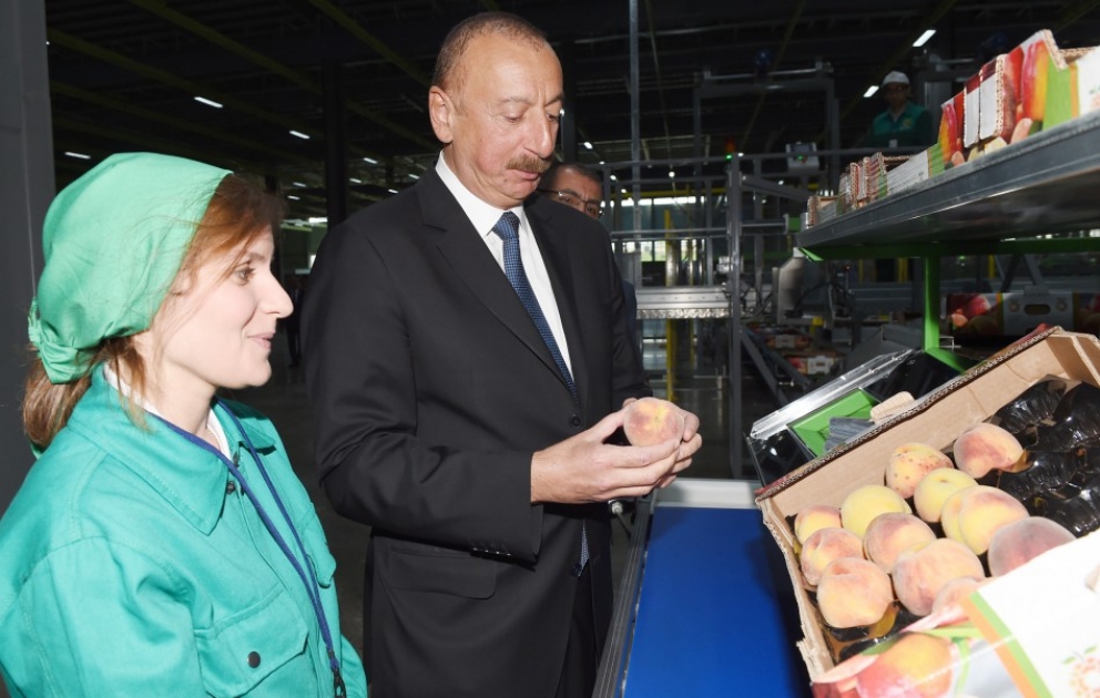 President Ilham Aliyev attended inauguration of Logistics Center of Shamkir Agropark VIDEO