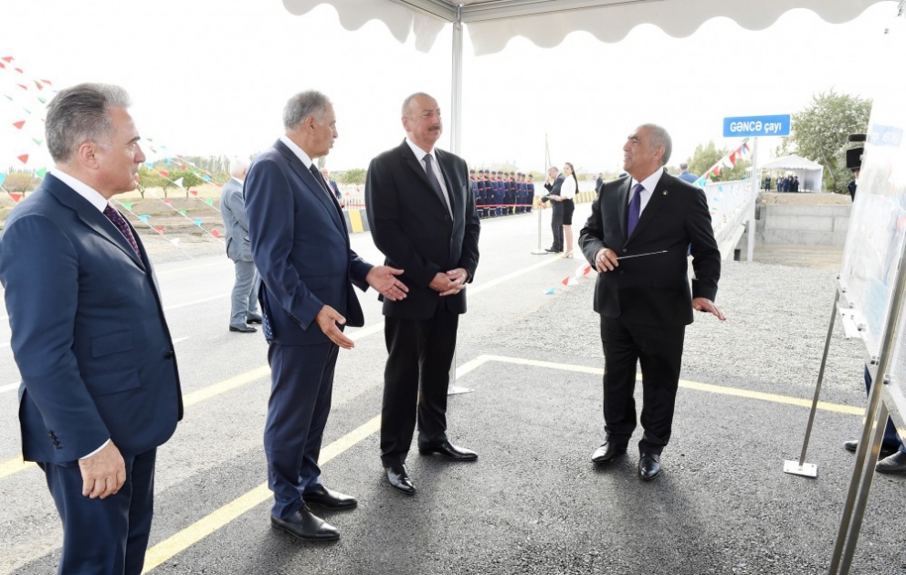 President Ilham Aliyev attended opening of Samukh-Fuzuli-Lak-Alibayramli-Garabaghlar-Chobanabdalli-Samukh highway VIDEO