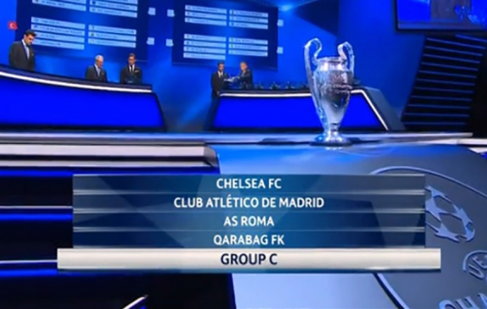 Qarabag avec Chelsea, l’Atletico Madrid et la Rome dans le groupe C VIDEO