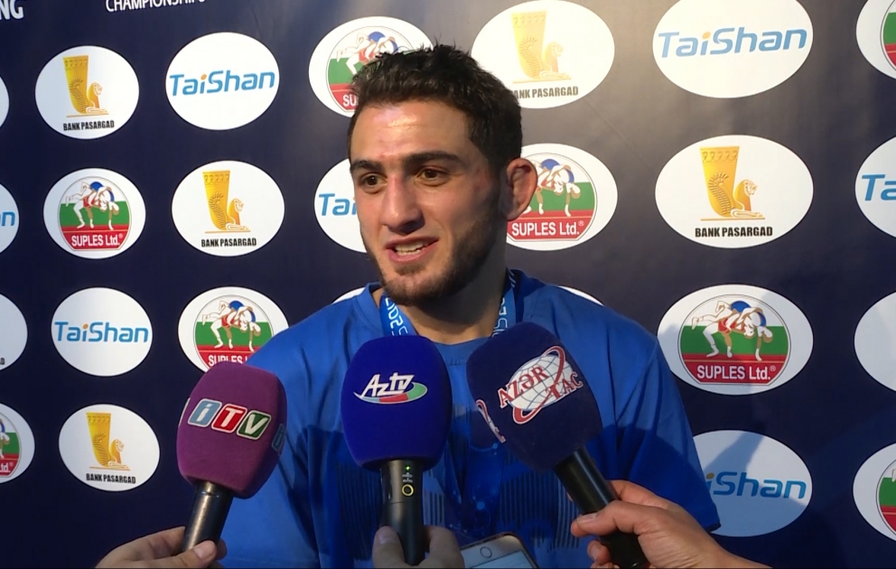 Hacı Əliyev: Növbəti hədəfim 2020-ci ildə Olimpiya çempionu olmaqdır VİDEO