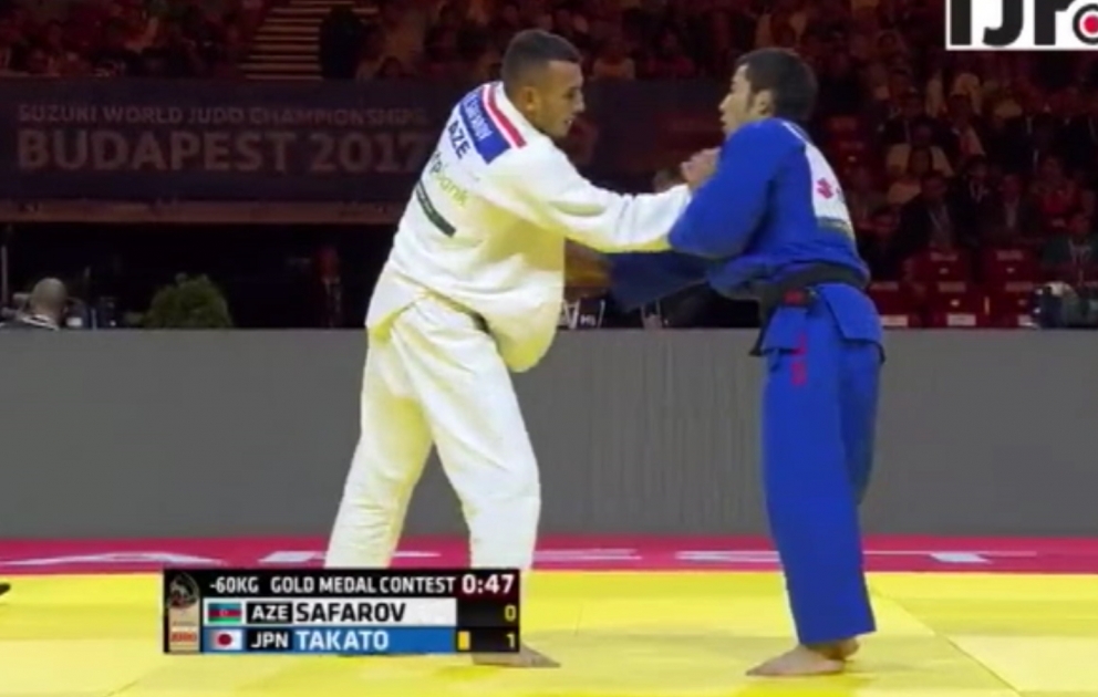Azərbaycan cüdoçusu Orxan Səfərov dünya çempionatında gümüş medalla kifayətlənməli olub VİDEO