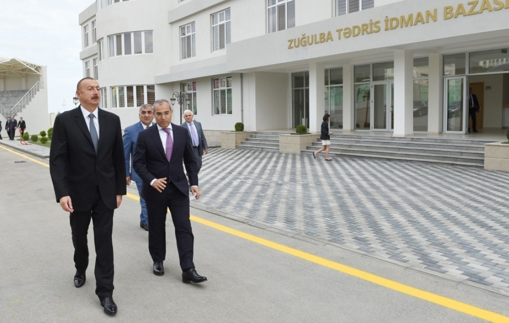 Prezident İlham Əliyev “Təhsil” Respublika İdman Mərkəzinin Zuğulba tədris idman bazasının açılışında iştirak edib YENİLƏNİB VİDEO