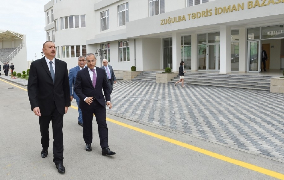 President Ilham Aliyev attended opening of Zugulba training and sports base of "Tahsil" Republican Sports Center VIDEO