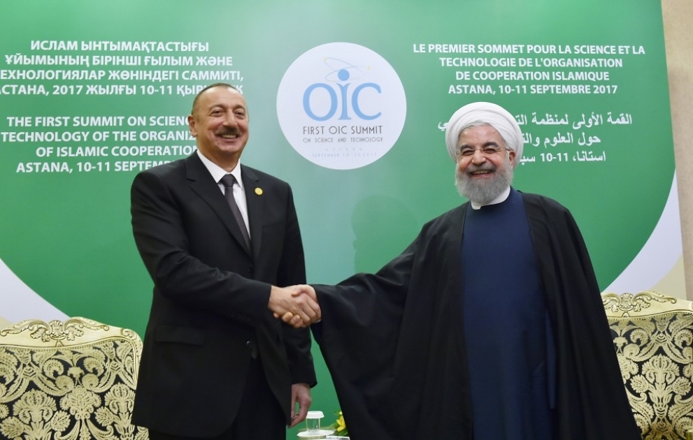 President Ilham Aliyev met with Iranian President Hassan Rouhani in Astana VIDEO