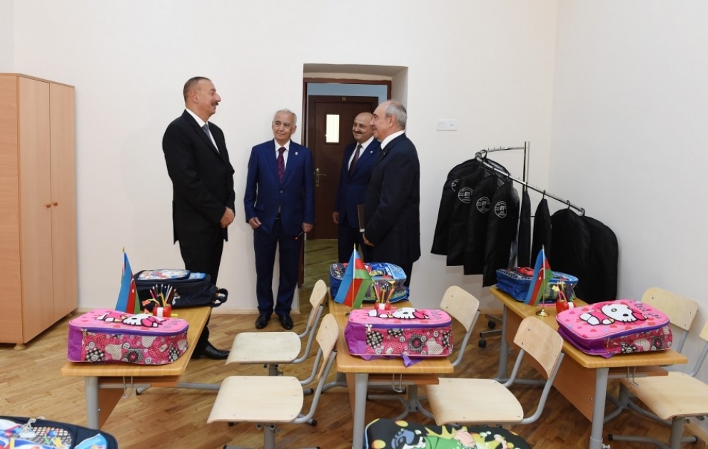 President Ilham Aliyev viewed special school No268 after major overhaul VIDEO