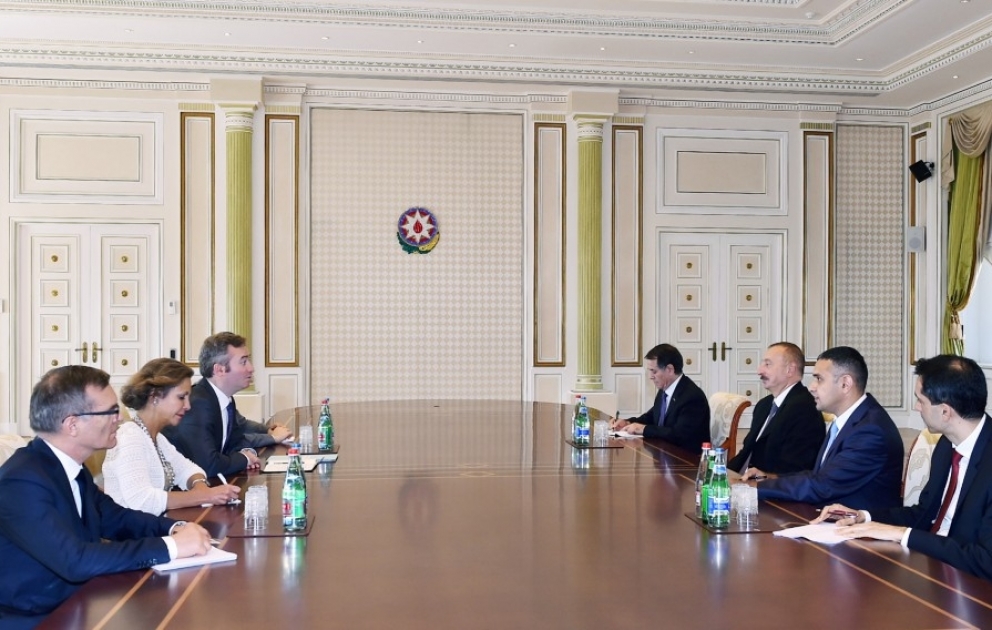 Le président Ilham Aliyev reçoit le Secrétaire d’Etat français à l’Europe et aux Affaires étrangères VIDEO