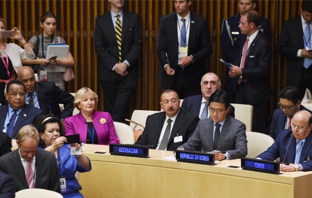 Le président Ilham Aliyev a pris part à une réunion de haut niveau consacrée à la réforme de l'ONU VIDEO