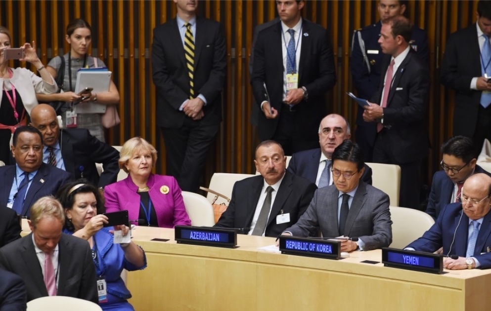 New York: Staatspräsident Ilham Aliyev wohnt Sitzung über UN-Reform bei VIDEO