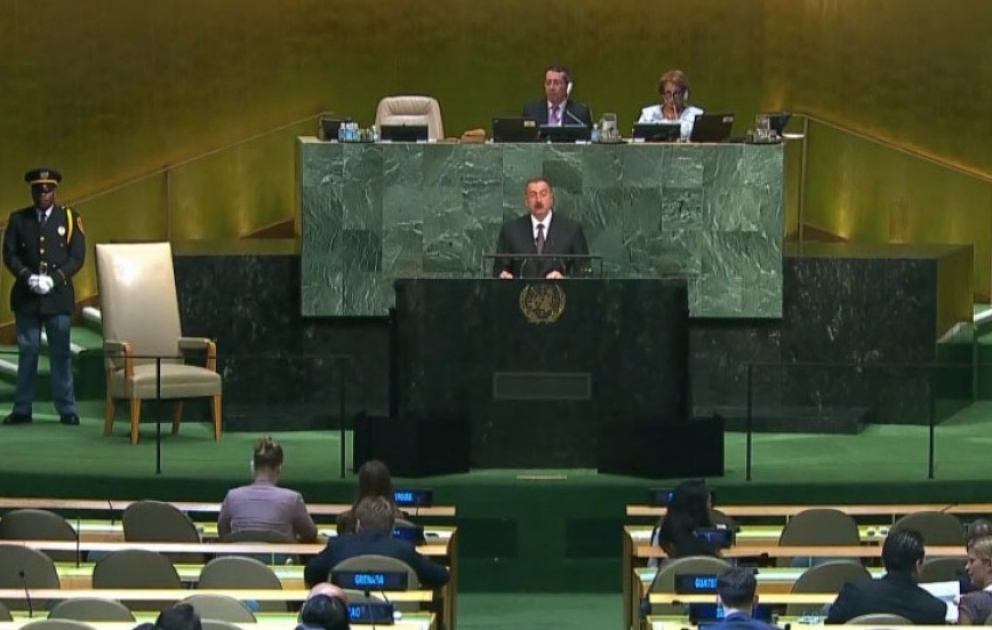 Le président Ilham Aliyev est intervenu à l’ouverture de la 72e session de l’Assemblée générale de l’ONU VIDEO