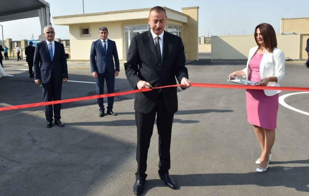 Azərbaycan Prezidenti İlham Əliyev Balaxanı Sənaye Parkının açılışında iştirak edib YENİLƏNİB VİDEO