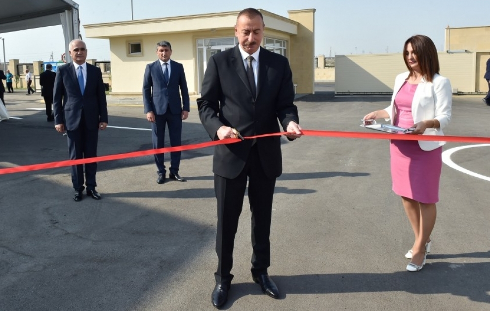 President Ilham Aliyev attended opening of Balakhani Industrial Park VIDEO