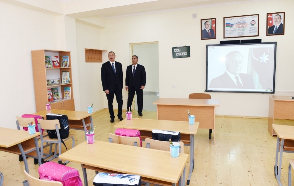 In Salyan neues Schulgebäude Nr. 2 zur Nutzung überlassen VIDEO