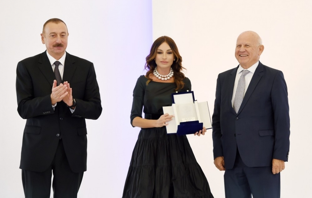 President Ilham Aliyev attended solemn ceremony on 25th jubilee of Azerbaijan National Olympic Committee VIDEO