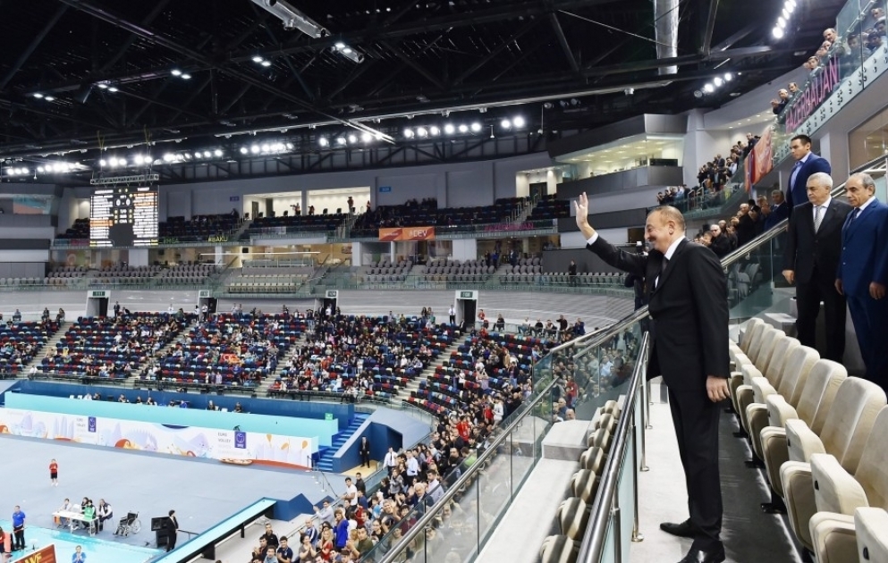 Азербайджанские волейболистки заняли четвертое место на чемпионате Европы Президент Ильхам Алиев посмотрел последнюю игру национальной команды на чемпионате ВИДЕО