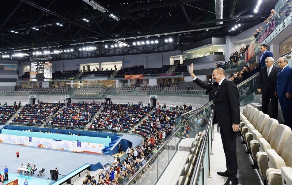 Azerbaijan finished fourth at women’s EuroVolley President Ilham Aliyev watched the national team`s final game VIDEO