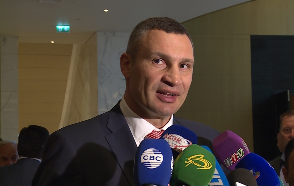 Vitali Kliçko: WBC Konvensiyasının Bakıda təşkili qeyri-adi hadisədir VİDEO